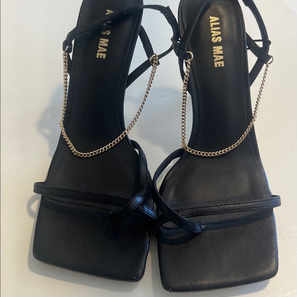 Alias Mae Levi Heel in Black With Chain-37 main image 1